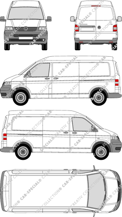 Volkswagen Transporter fourgon, 2003–2009 (VW_136)