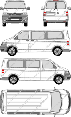 Volkswagen Transporter minibus, 2003–2009 (VW_142)