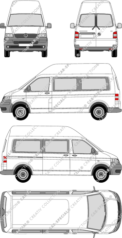Volkswagen Transporter minibus, 2003–2009 (VW_149)