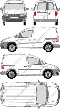 Volkswagen Caddy fourgon, 2004–2010 (VW_161)