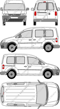 Volkswagen Caddy fourgon, 2004–2010 (VW_164)