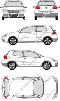 Volkswagen Golf Hayon, 2004–2009 (VW_166)