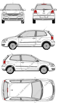 Volkswagen Polo Hatchback, 2005–2009 (VW_171)
