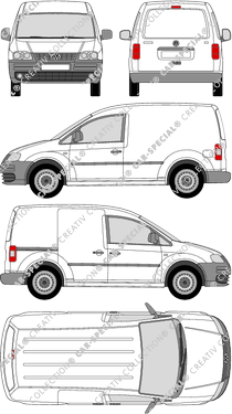 Volkswagen Caddy fourgon, 2004–2010 (VW_236)