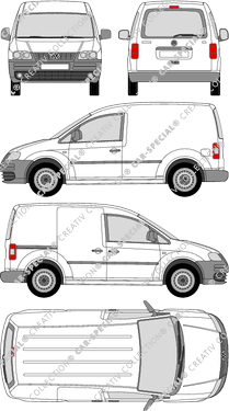 Volkswagen Caddy van/transporter, 2004–2010 (VW_239)