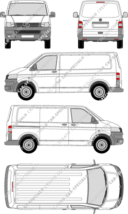 Volkswagen Transporter fourgon, 2009–2015 (VW_241)