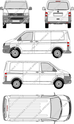 Volkswagen Transporter fourgon, 2009–2015 (VW_244)