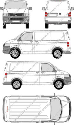 Volkswagen Transporter fourgon, 2009–2015 (VW_246)