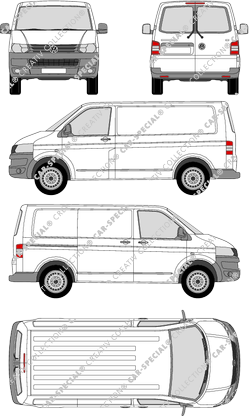 Volkswagen Transporter fourgon, 2009–2015 (VW_247)
