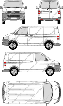 Volkswagen Transporter fourgon, 2009–2015 (VW_248)