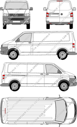 Volkswagen Transporter fourgon, 2009–2015 (VW_261)