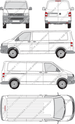 Volkswagen Transporter fourgon, 2009–2015 (VW_262)