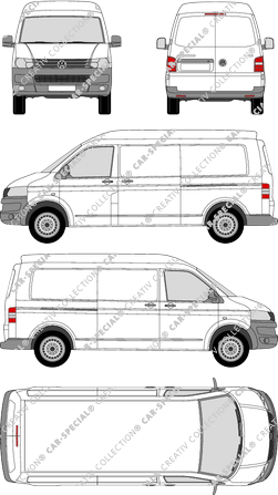 Volkswagen Transporter fourgon, 2009–2015 (VW_270)