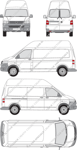 Volkswagen Transporter fourgon, 2009–2015 (VW_275)