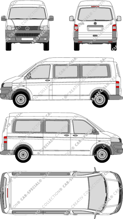 Volkswagen Transporter minibus, 2009–2015 (VW_289)