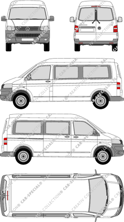 Volkswagen Transporter minibus, 2009–2015 (VW_291)