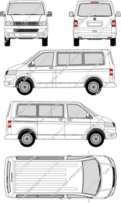 Volkswagen Transporter minibus, 2009–2015 (VW_295)