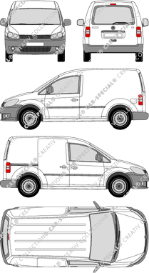Volkswagen Caddy fourgon, 2010–2015 (VW_332)