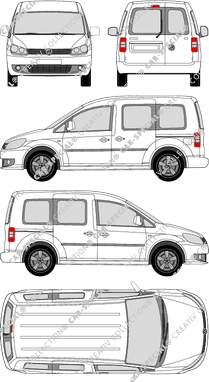 Volkswagen Caddy van/transporter, 2010–2015 (VW_337)