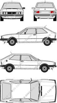 Volkswagen Scirocco GT, Kombicoupé, 3 Doors (1978)