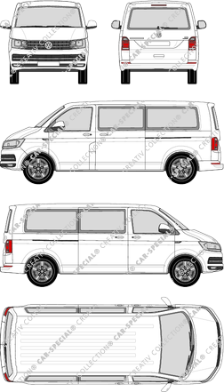 Volkswagen Transporter minibus, 2015–2019 (VW_485)