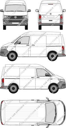 Volkswagen Transporter van/transporter, 2015–2019 (VW_487)