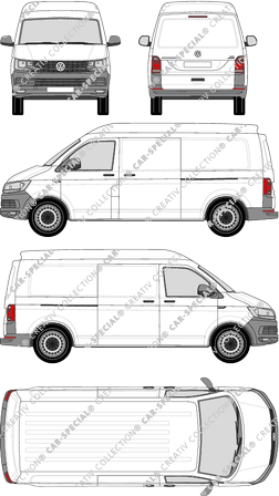 Volkswagen Transporter fourgon, 2015–2019 (VW_495)