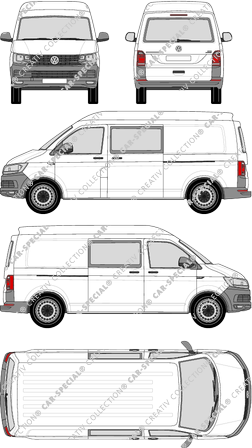 Volkswagen Transporter fourgon, 2015–2019 (VW_499)