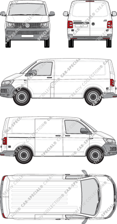 Volkswagen Transporter fourgon, 2015–2019 (VW_502)