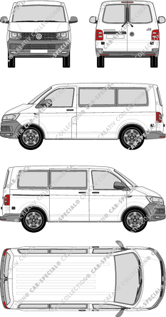 Volkswagen Transporter camionnette, 2015–2019 (VW_508)
