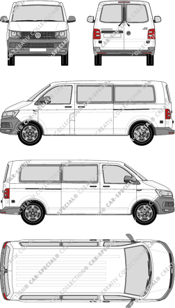 Volkswagen Transporter camionnette, 2015–2019 (VW_519)