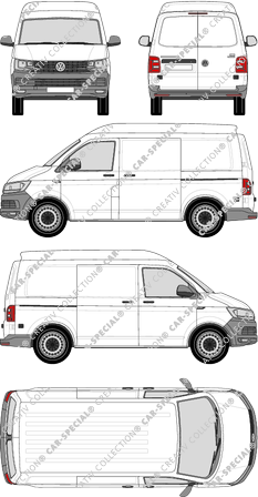 Volkswagen Transporter fourgon, 2015–2019 (VW_523)