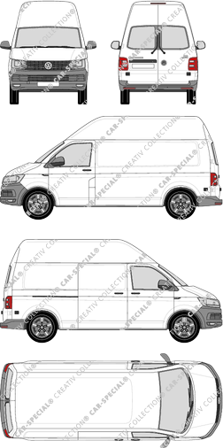 Volkswagen Transporter fourgon, 2015–2019 (VW_540)
