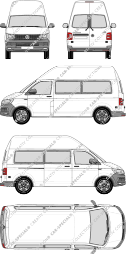 Volkswagen Transporter camionnette, 2015–2019 (VW_544)