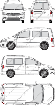 Volkswagen Caddy fourgon, 2015–2020 (VW_560)