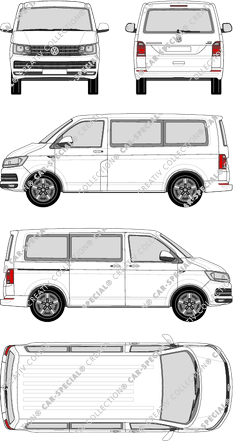 Volkswagen Transporter minibus, 2015–2019 (VW_569)