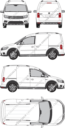 Volkswagen Caddy fourgon, 2015–2020 (VW_777)