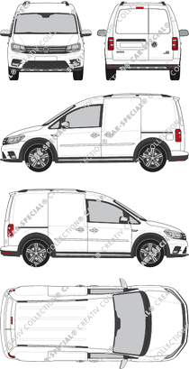 Volkswagen Caddy fourgon, 2015–2020 (VW_780)