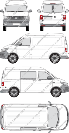 Volkswagen Transporter fourgon, 2015–2019 (VW_795)