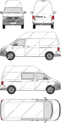 Volkswagen Transporter fourgon, 2015–2019 (VW_818)
