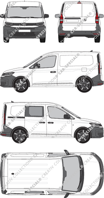 Volkswagen Caddy van/transporter, current (since 2020) (VW_855)